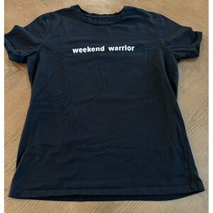 Men's Jed North Size Large Weekend Warrior Short Sleeve Black Shirt